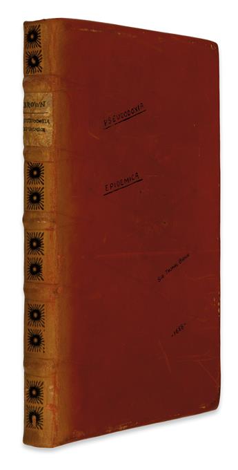 MEDICINE  BROWNE, THOMAS, Sir. Pseudodoxia Epidemica . . . Third Edition.  1658